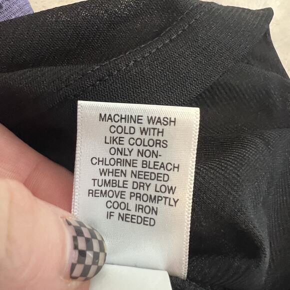 Croft Barrow Top Womens 3X Blue Floral Mesh Overlay Cottagecore Boho Y2K Fairy - Picture 9 of 10